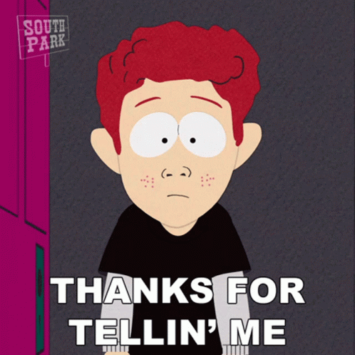 Thanks For Tellin Me Scott Tenorman GIF - Thanks For Tellin Me Scott Tenorman South Park GIFs