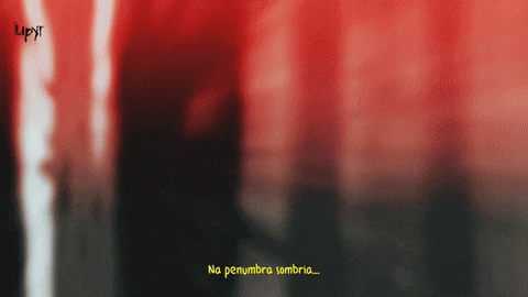 a blurred image with the words no penumbra sombria written in yellow