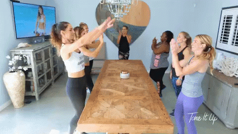 Lady Conference High Five GIF - High Five Ladies Conference GIFs