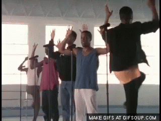 New Edition GIF - New Edition Rehearsal Hands Up GIFs