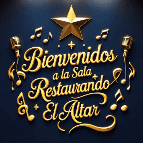 an open bible sits on a wooden table in front of a sign that says familia restaurando el altar starmaker