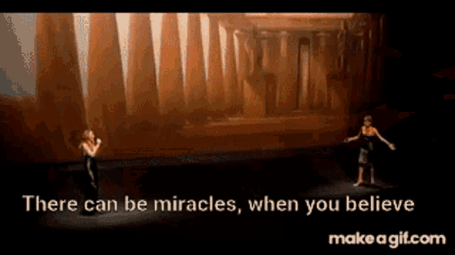 Miracles Believe GIF - Miracles Believe Whitney GIFs