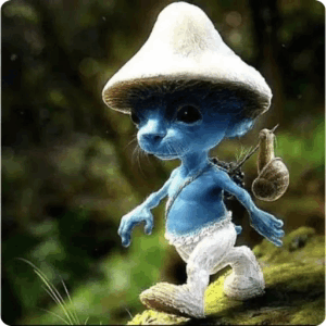 Smurf Cat Meme We Live We Love We Lie GIF - Smurf Cat Meme We Live We Love We Lie Blue Cat GIFs