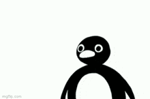 a close up of a cartoon character with a surprised look on its face