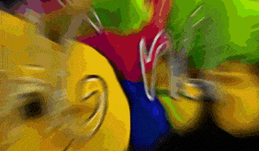 a blurry picture of a person 's face with the letter g on it