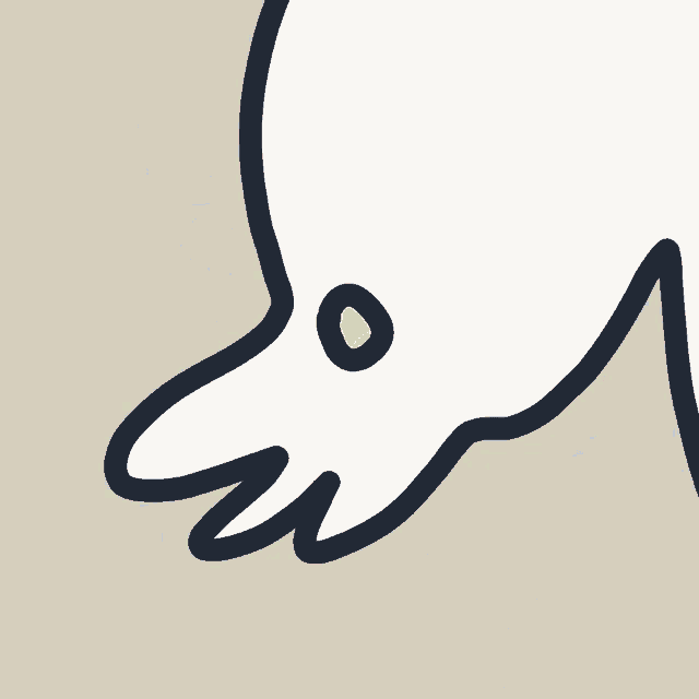 a drawing of a hand with a yellow eye