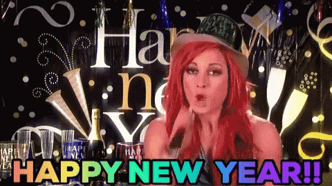 Becky Lynch Happy New Year GIF - Becky Lynch Happy New Year Wwe GIFs