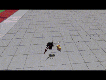 a computer generated image of a person in a video game with a red circle around them