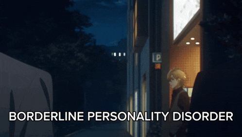 a picture of a man with the words borderline personality disorder