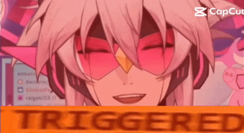 a picture of a girl with sunglasses and the word triggered