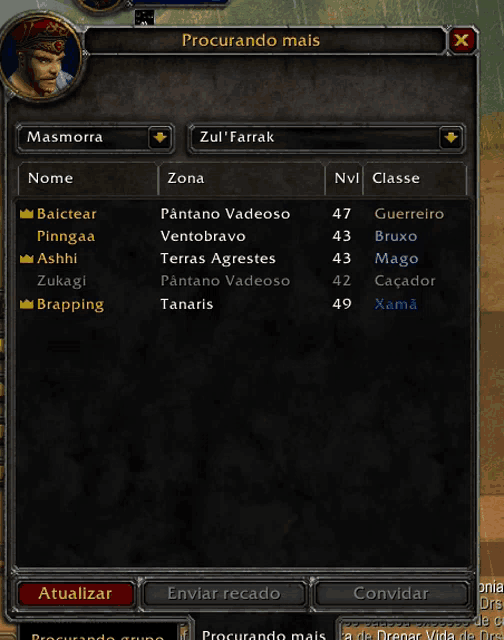 a screenshot of a video game with the name procurando niais on it