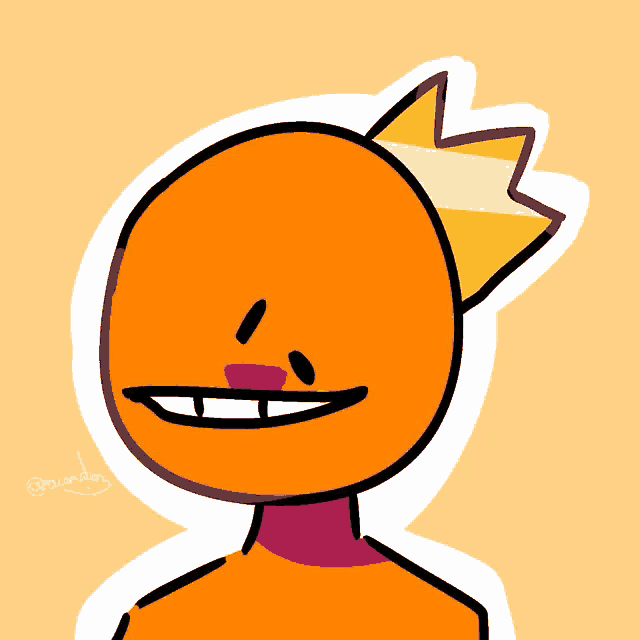 a drawing of a person with a yellow crown on their head