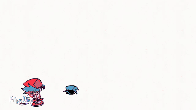 a cartoon drawing of a boy and a girl with the words flipa clip on the bottom right