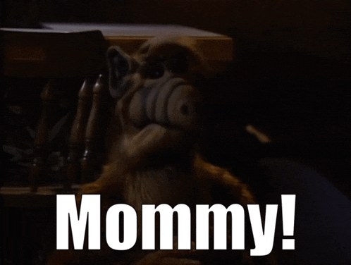 a stuffed animal with the words mommy written on it