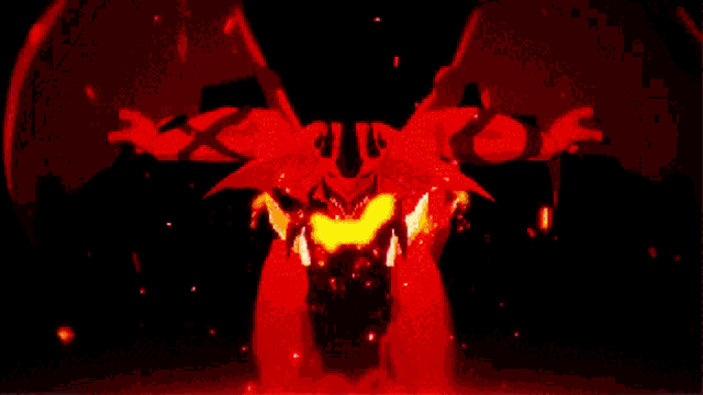 a red and yellow explosion with a heart in the center