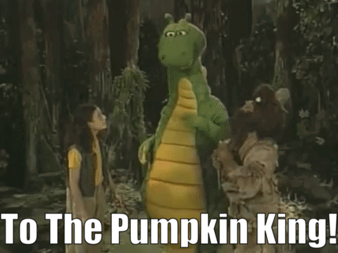 Dudley The Dragon To The Pumpkin King GIF - Dudley The Dragon To The Pumpkin King Pumpkin King GIFs