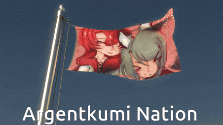 a flag that says argentkumi nation on the bottom