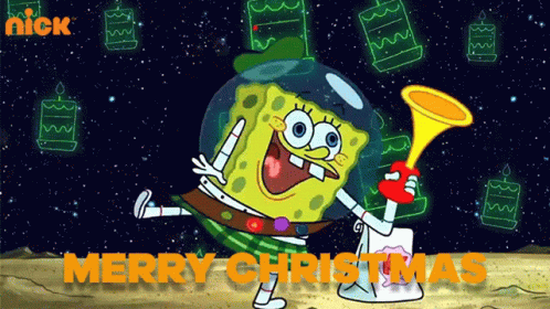 Merry Christmas Spongebob Squarepants GIF - Merry Christmas Spongebob Squarepants Krabby Patties GIFs
