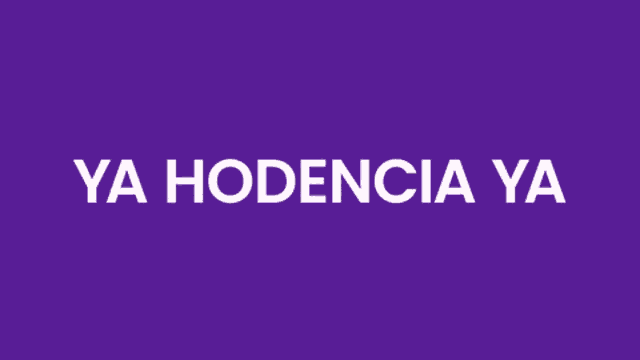 a purple background with ya hodencia ya ya hodencia ya in white letters