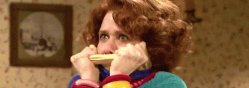 Aunt Sue, So Freakin' Excited!!! - Saturday Night Live GIF - Saturday Night Live Kristen Wiig Snl GIFs