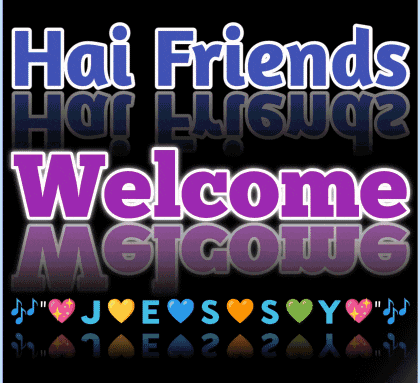 a sign that says hai friends welcome meicowe on it