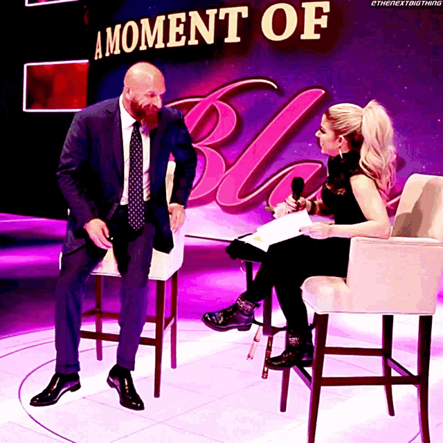 Alexa Bliss Triple H GIF - Alexa Bliss Triple H Moment Of Bliss GIFs