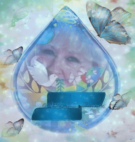 a picture of a woman in a drop of water