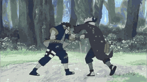 Kakashi Vs Obito Fight GIF - Kakashi Vs Obito Fight Naruto GIFs