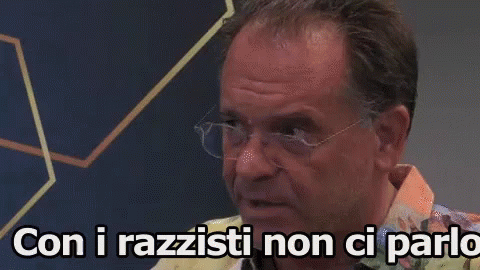 Cecchi Paone No Razzismo Non Parlo Con I Razzisti Grande Fratello Vip 2018 GIF - Cecchi Paone Racism I Dont Talk With Racists GIFs