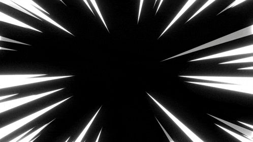 a black background with white rays coming out of the center