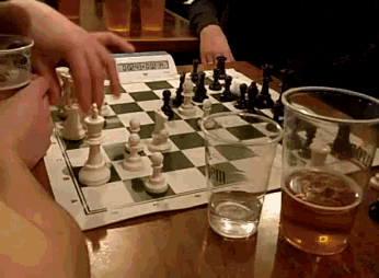 Chess Game GIF - Chess Game Beer GIFs