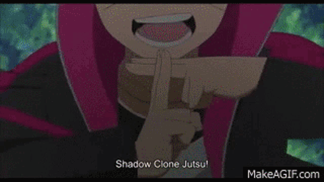 a shadow clone jutsu is being used in a video game .