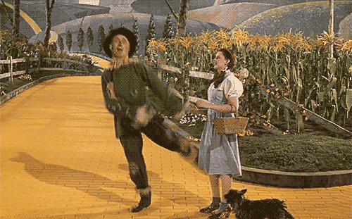 Wizard Of Oz GIF - Wizard Of Oz Scarecrow Happy GIFs