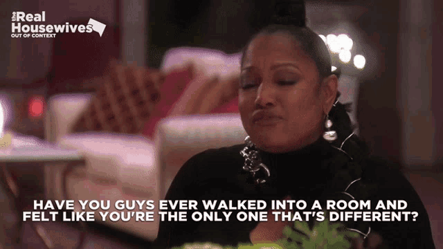 a real housewives advertisement shows a woman talking