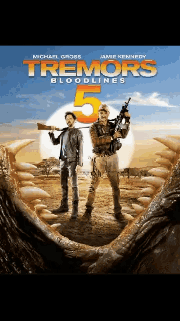 a movie poster for tremors bloodlines 5