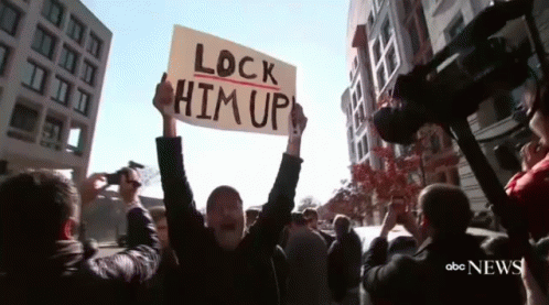 Lock Him Up GIF - Michael Flynn Lock Him Up Protest GIFs