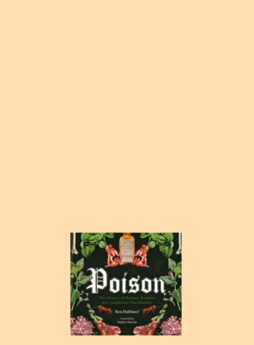 a drawing of a sun with a book titled poison on it
