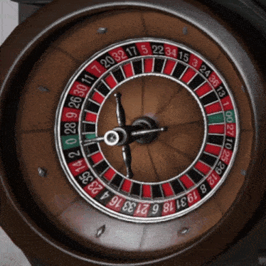 a close up of a roulette wheel showing the number 20