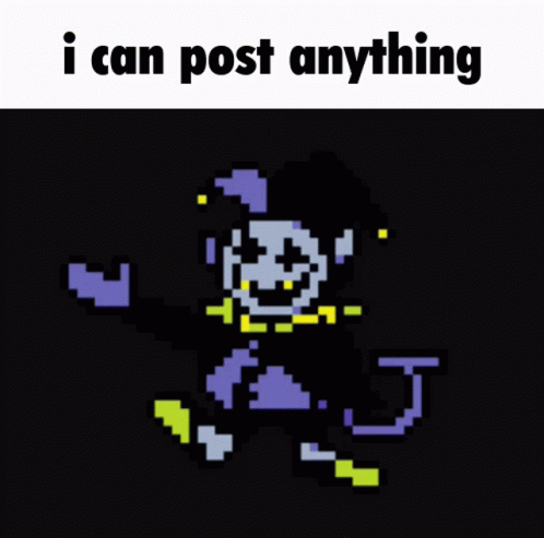 Jevil I Can Post Anything GIF - Jevil I Can Post Anything Chaos Reigns GIFs