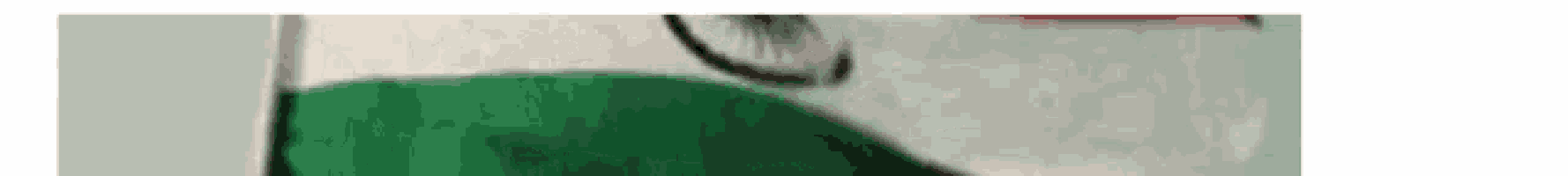 a blurry picture of a person 's face with a green shirt on .