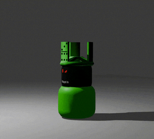 a green object with a domino on top and the word trust on it