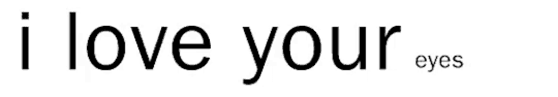 the words i love your personality are on a white background