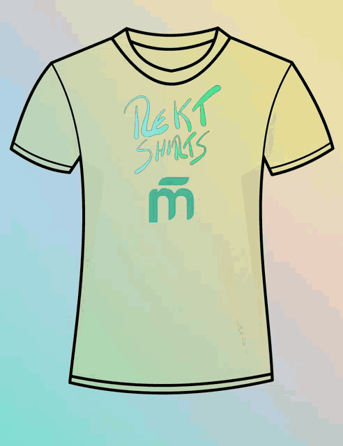 a cartoon drawing of a t-shirt that says next shirts