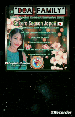a poster for the doa family duet special concert exclusive 2022
