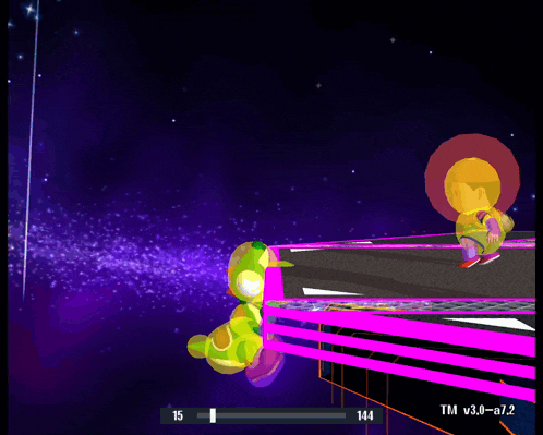 a screenshot of a video game shows a score of 85 points