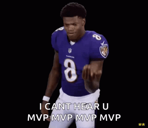 Baltimore Ravens Lamar Jackson GIF - Baltimore Ravens Lamar Jackson I Cant Hear You GIFs