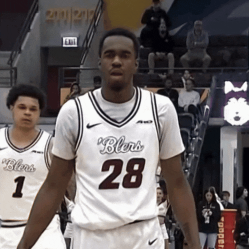 a player with the number 28 on his jersey