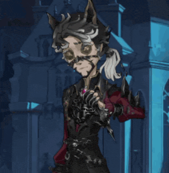 a cartoon drawing of a man with a cat 's ears on his head