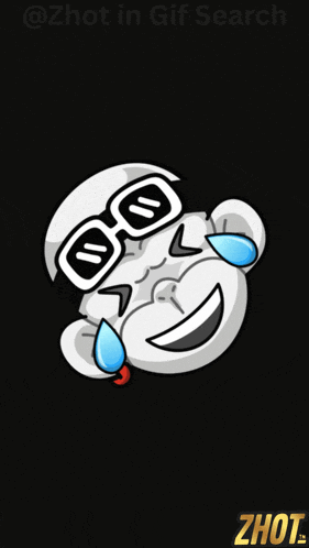 a cartoon of a monkey wearing sunglasses and tears coming out of its eyes