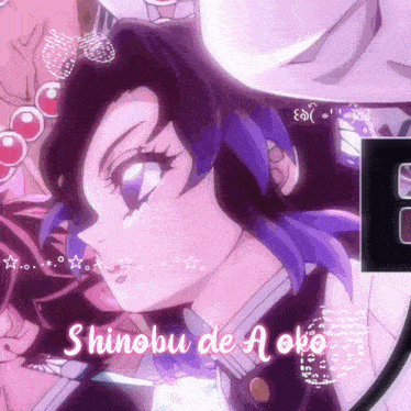 shinobu de aoko is the name of the anime character